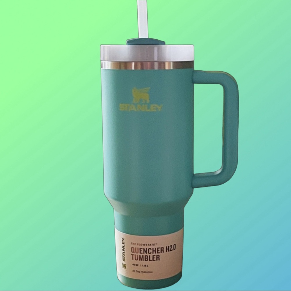 Stanley Quencher Tropical Teal 40 oz H2.0 Tumbler NWT Beautiful Beachy Summer